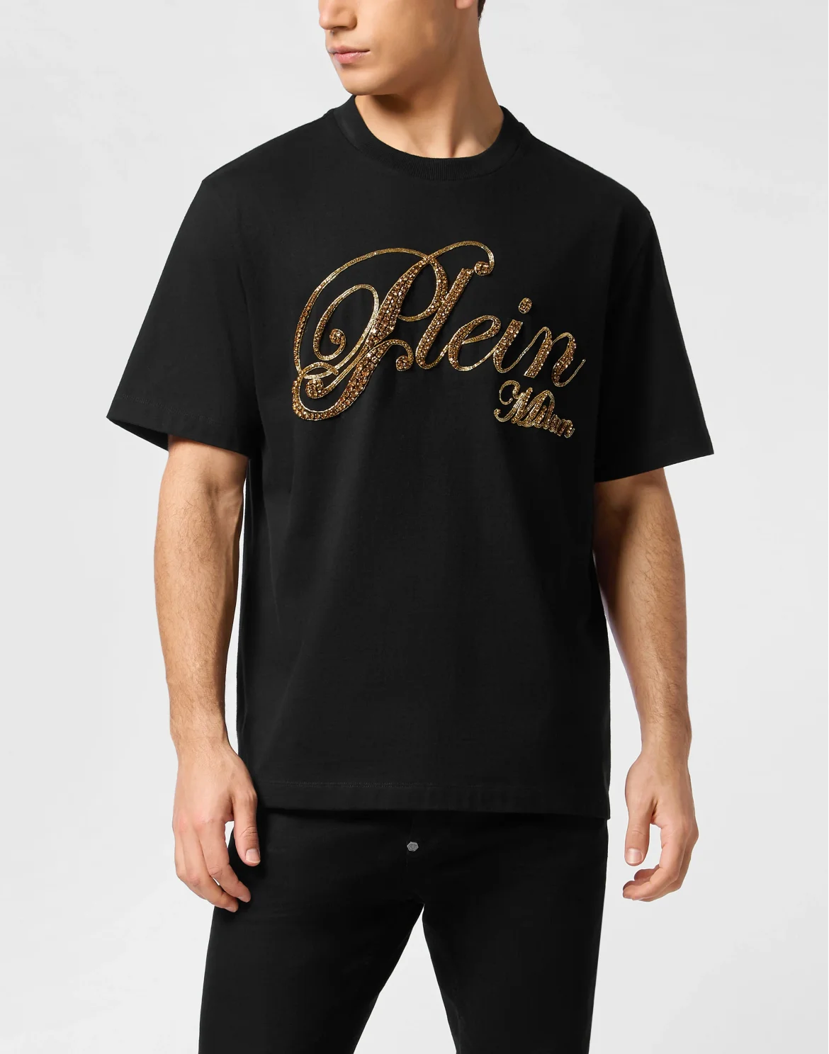 Round Neck T-Shirt Stones, цвет: Черный