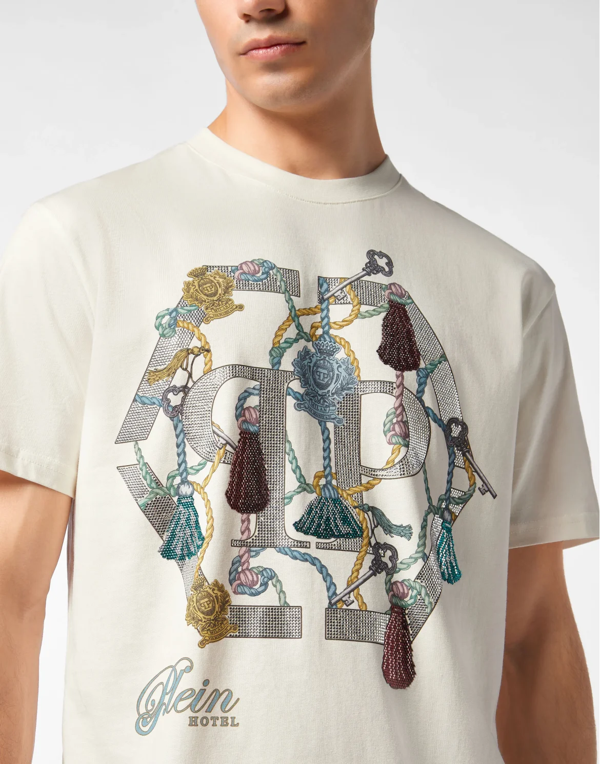 Round Neck T-Shirt Tassel PP, цвет: Бежевый