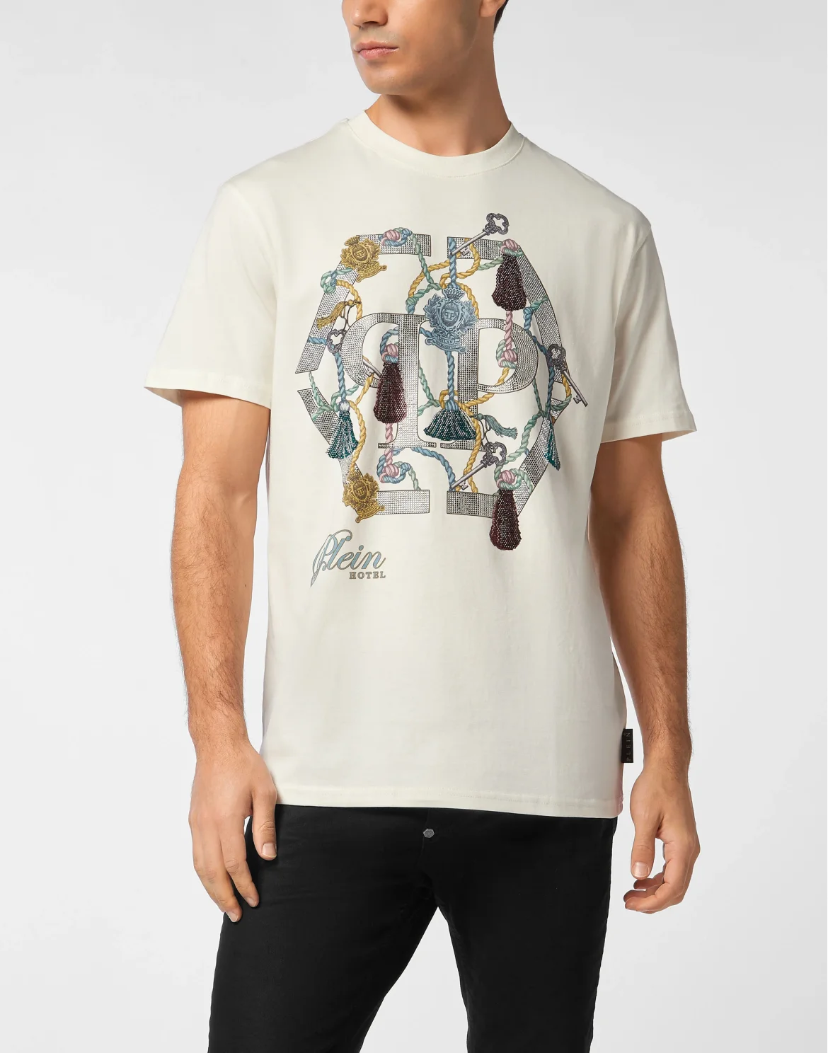 Round Neck T-Shirt Tassel PP, цвет: Бежевый