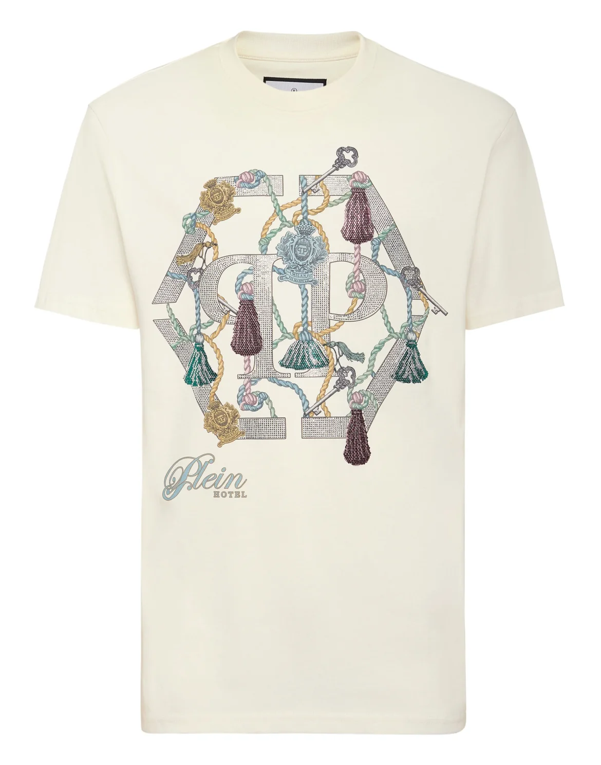 Round Neck T-Shirt Tassel PP, цвет: Бежевый