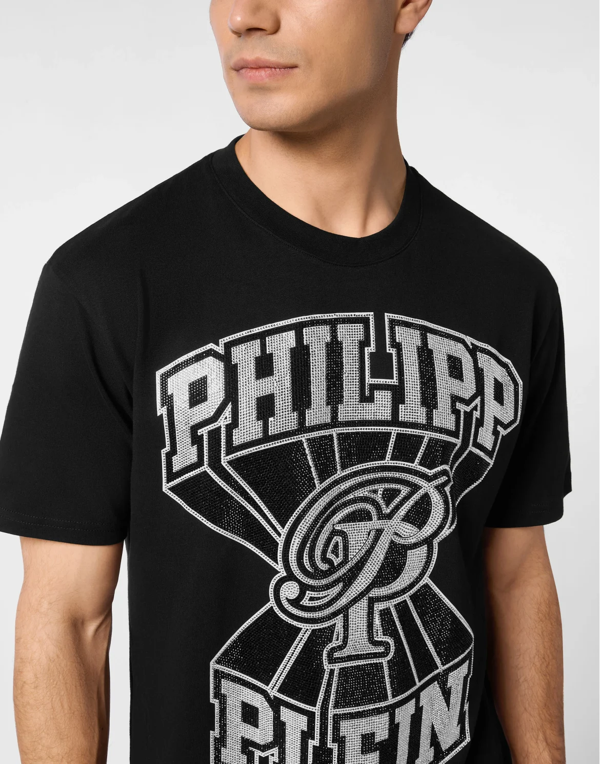 Round Neck T-Shirt College Plein, цвет: Черный