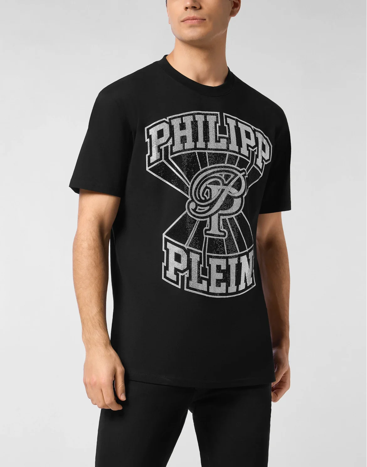 Round Neck T-Shirt College Plein, цвет: Черный