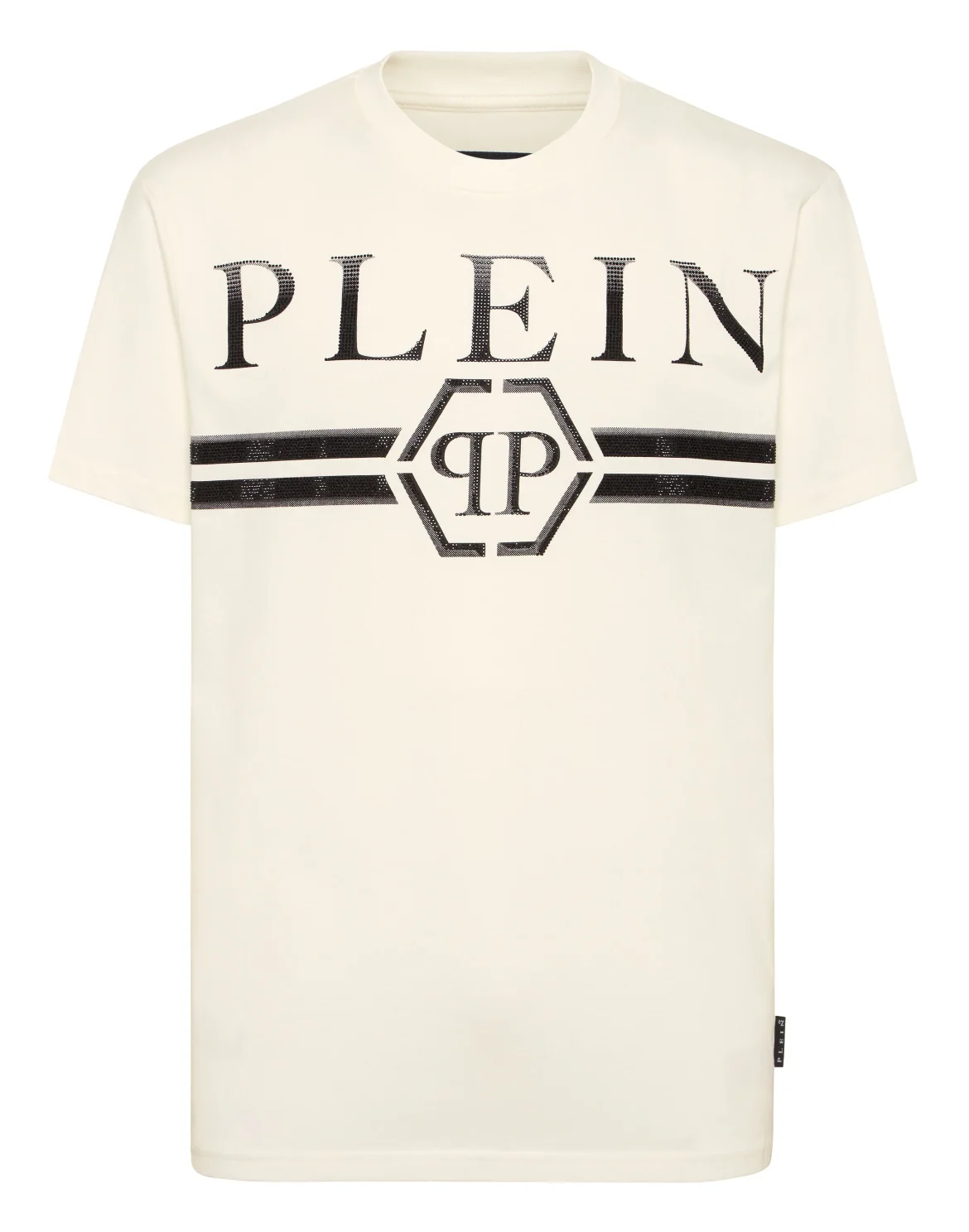 Round Neck T-Shirt Full Of Stones Stripes, цвет: Бежевый