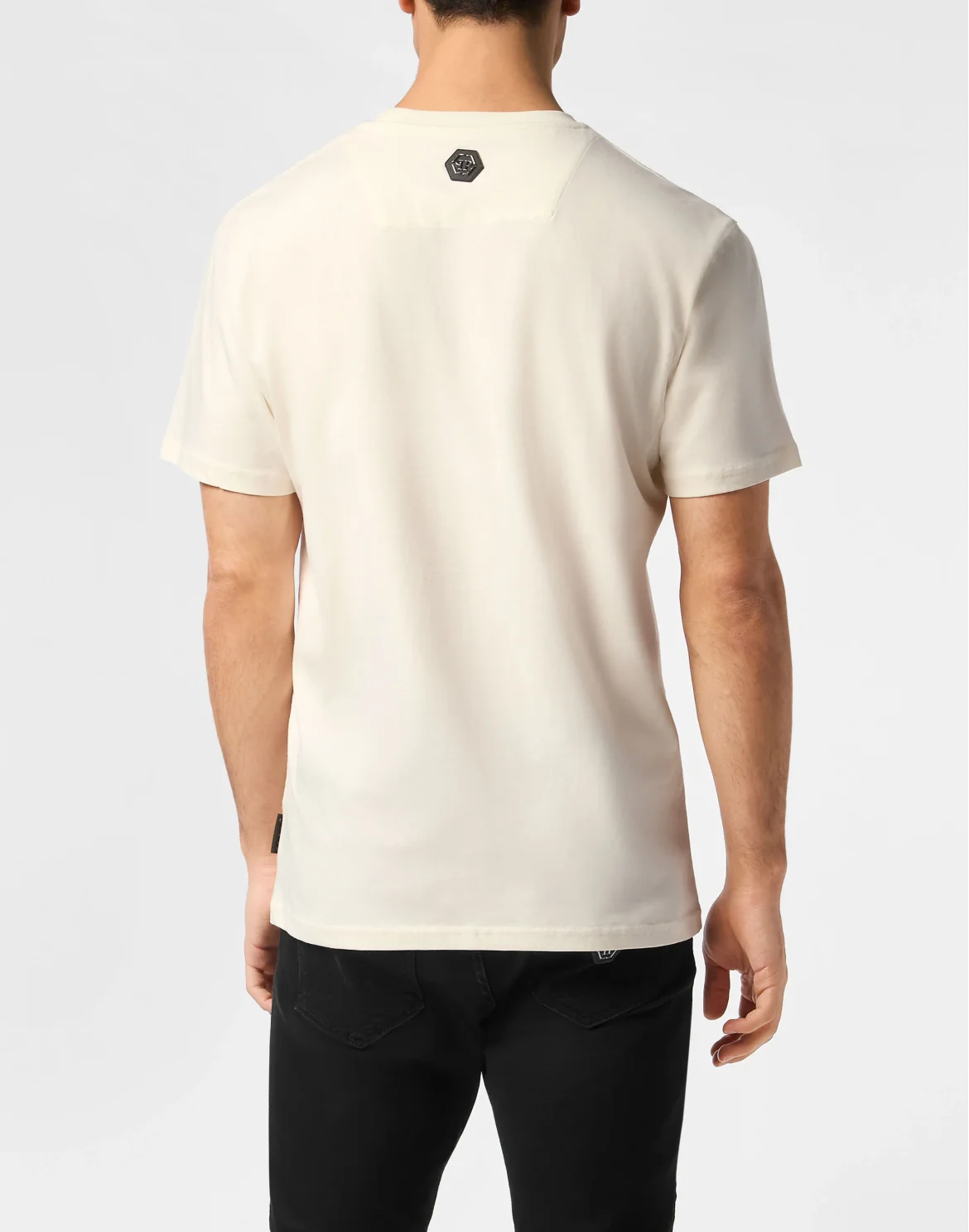 Round Neck T-Shirt Full Of Stones Plein, цвет: Бежевый