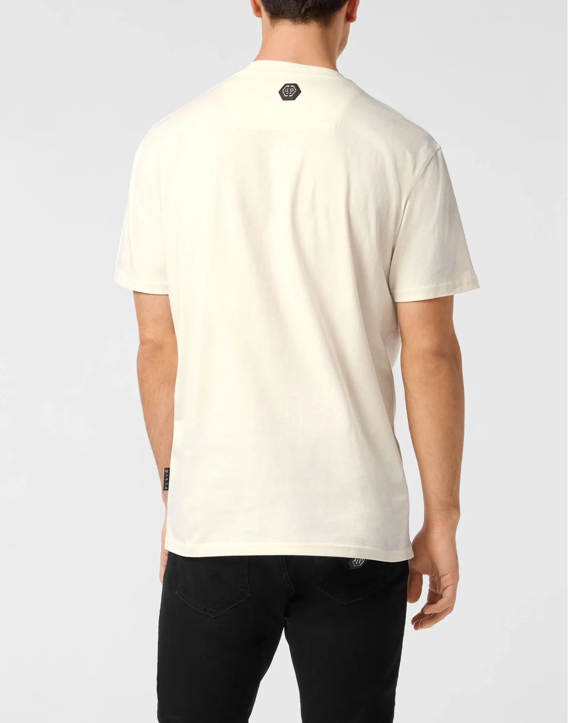 Round Neck T-Shirt Patch Stones, цвет: Бежевый