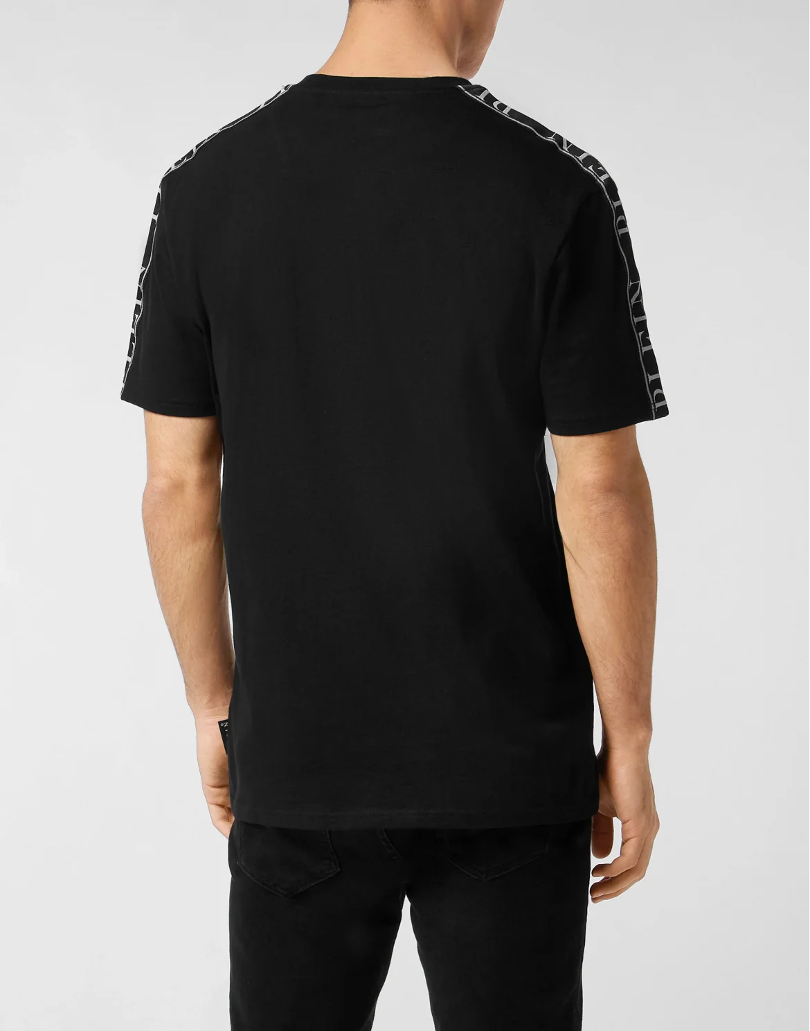 Round Neck T-Shirt Plein Tape, цвет: Черный