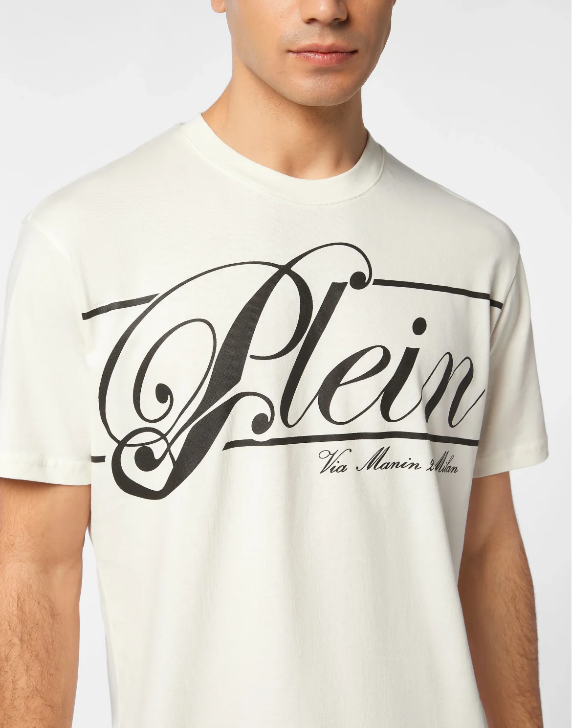 Printed Round Neck T-Shirt Italic, цвет: Бежевый
