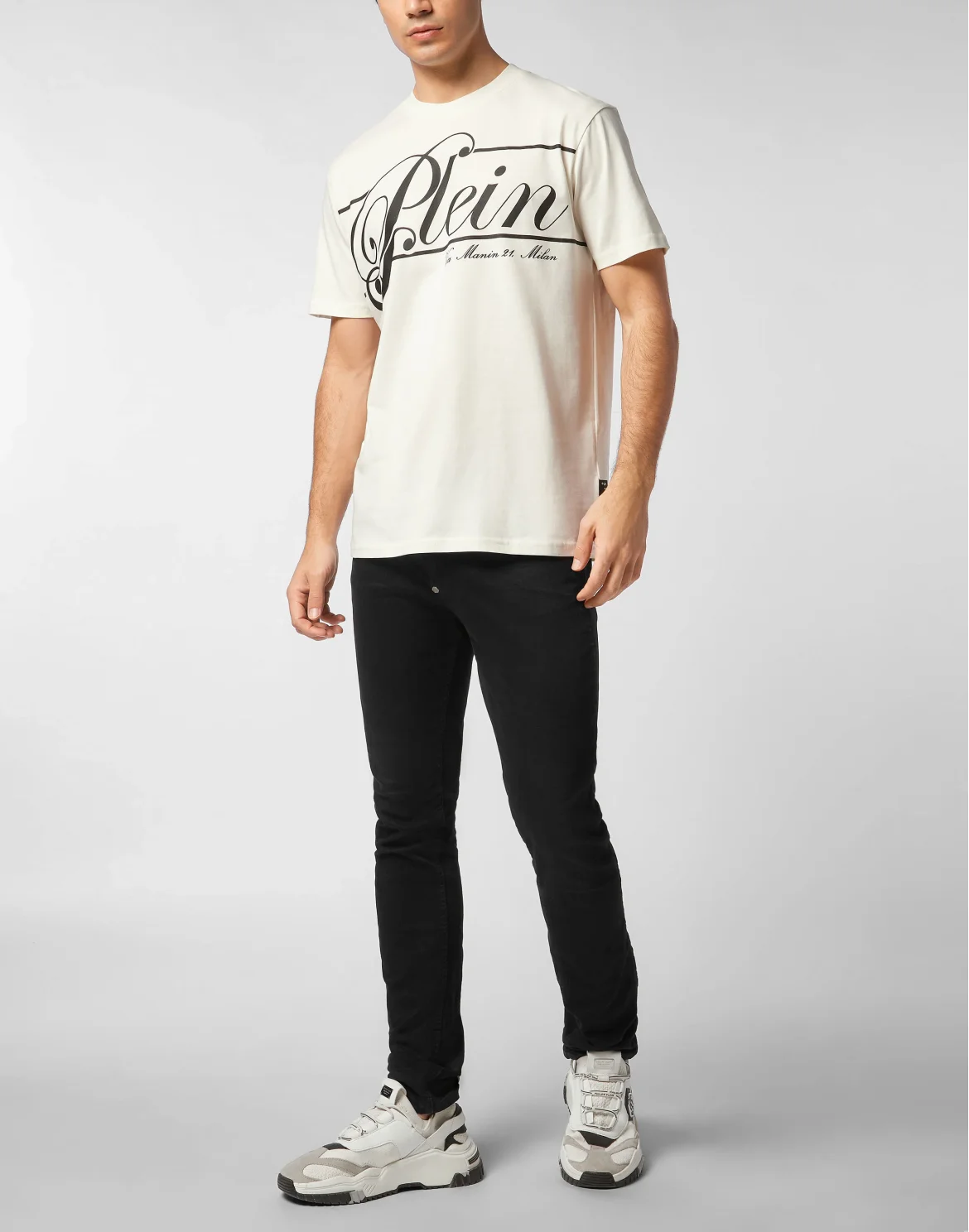 Printed Round Neck T-Shirt Italic, цвет: Бежевый