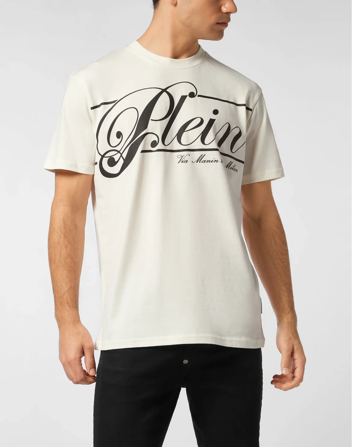 Printed Round Neck T-Shirt Italic, цвет: Бежевый