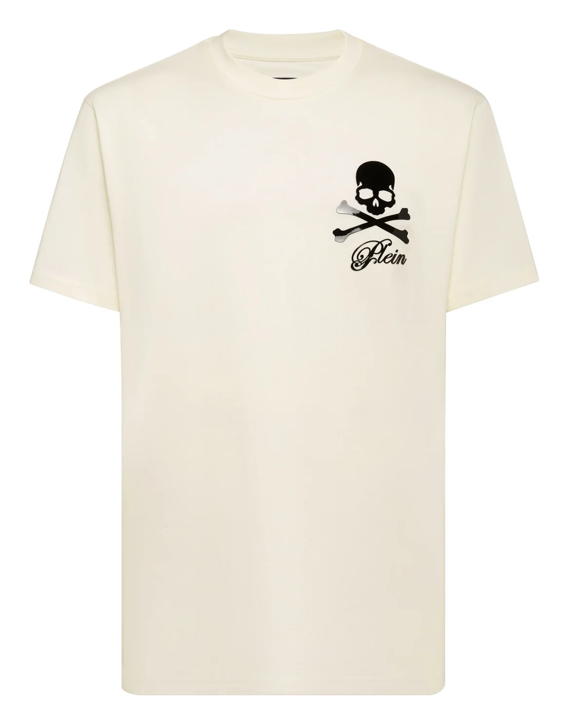 Printed Round Neck T-Shirt Skull & Bones, цвет: Бежевый