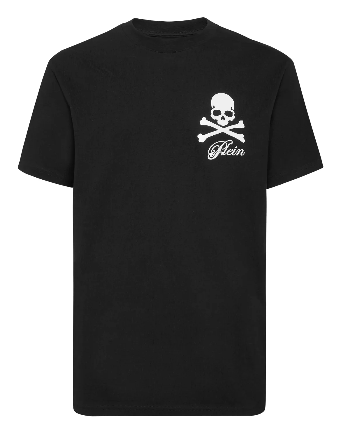 Printed Round Neck T-Shirt Skull & Bones, цвет: Черный