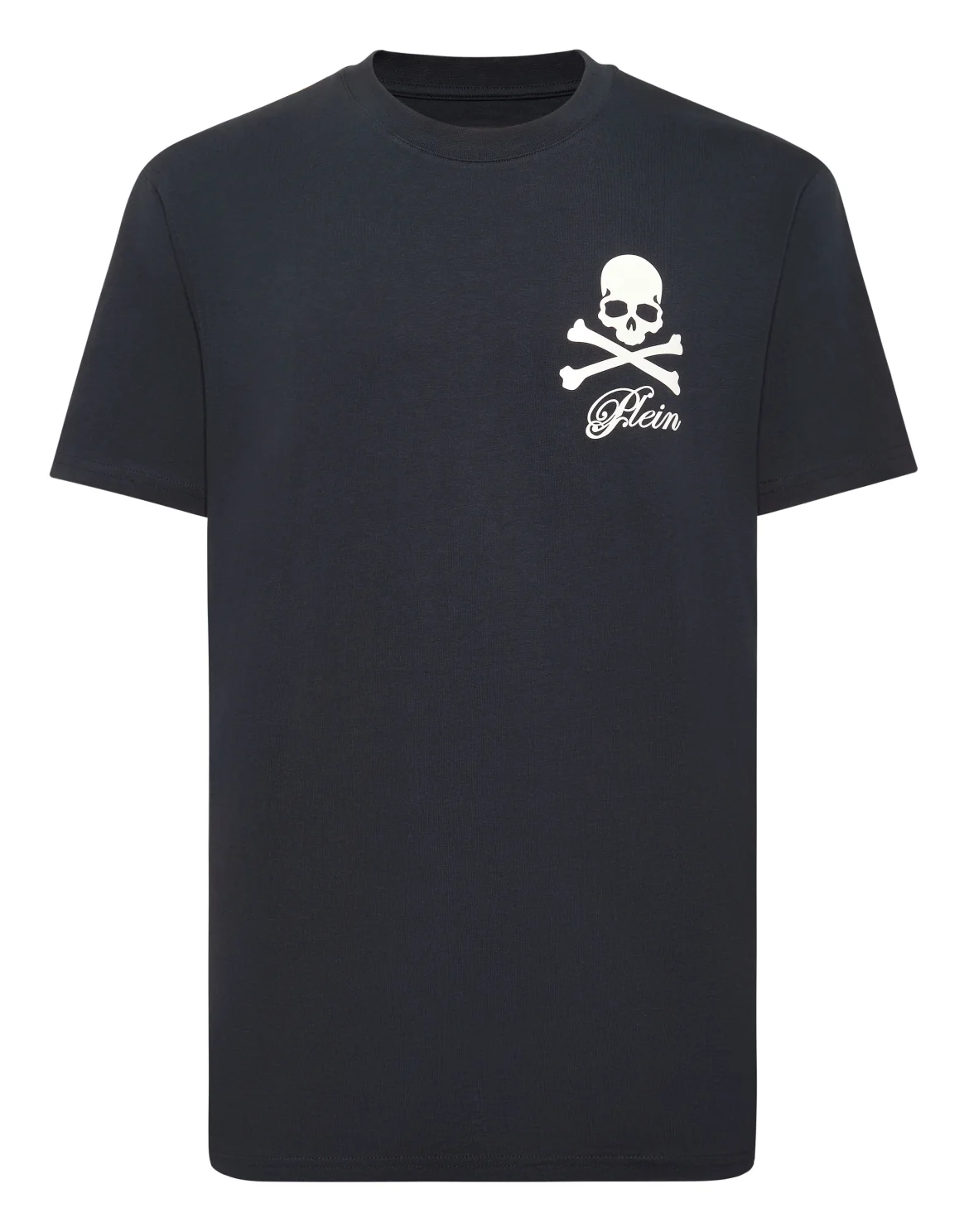 Printed Round Neck T-Shirt Skull & Bones, цвет: Синий