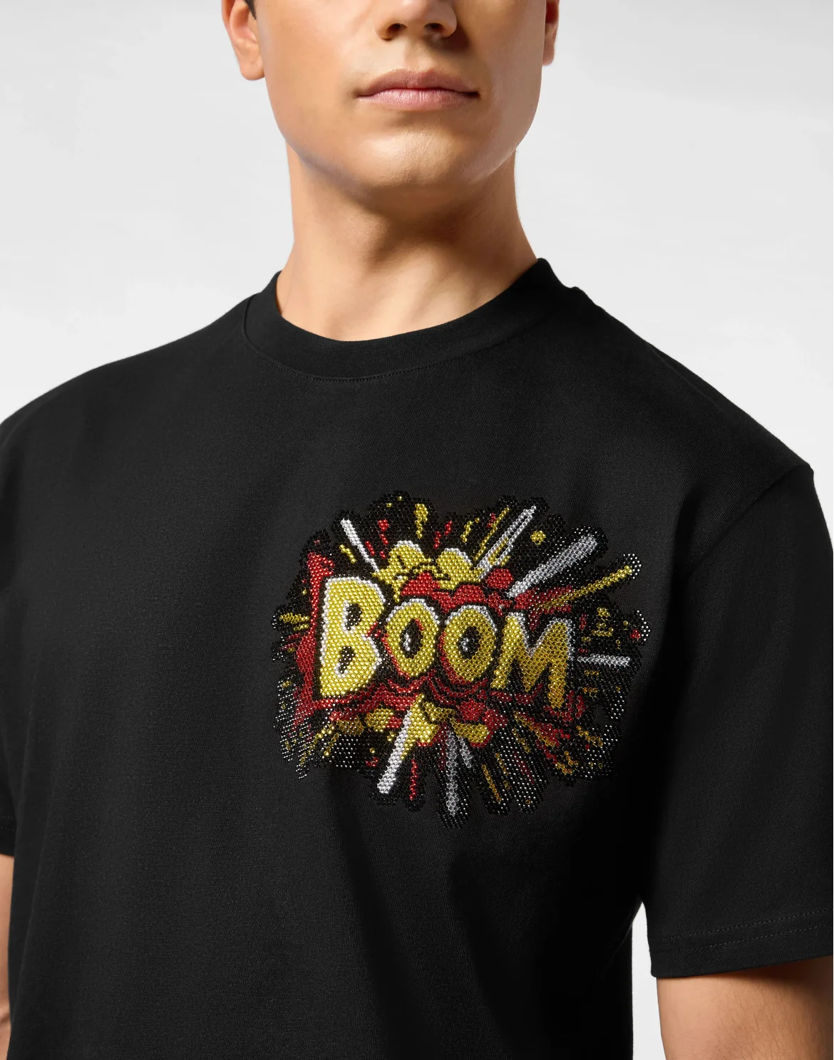 Round Neck T-Shirt Boom Stones, цвет: Черный