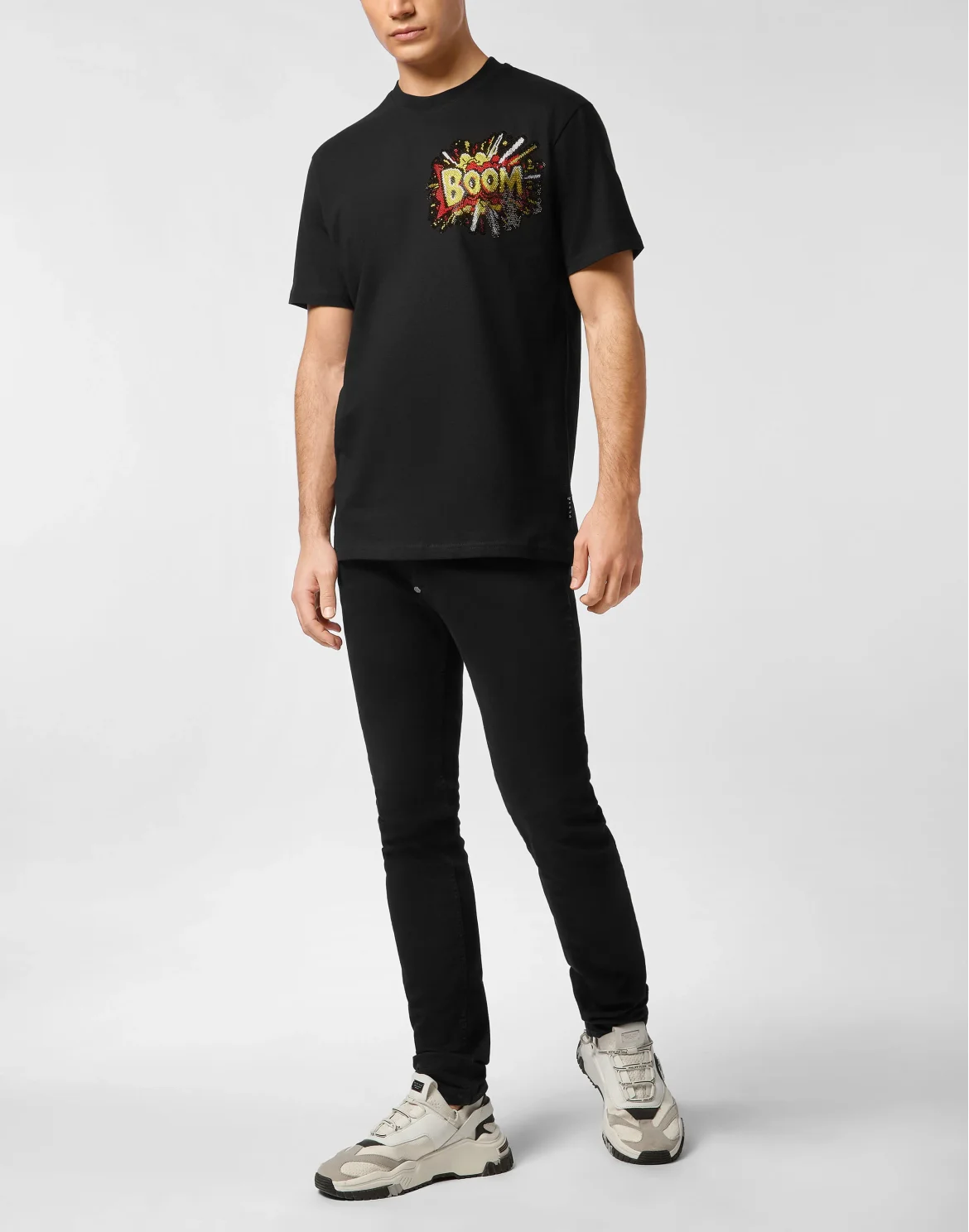 Round Neck T-Shirt Boom Stones, цвет: Черный