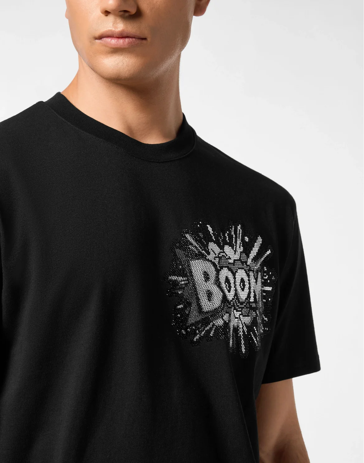 Round Neck T-Shirt Boom Stones, цвет: Черный