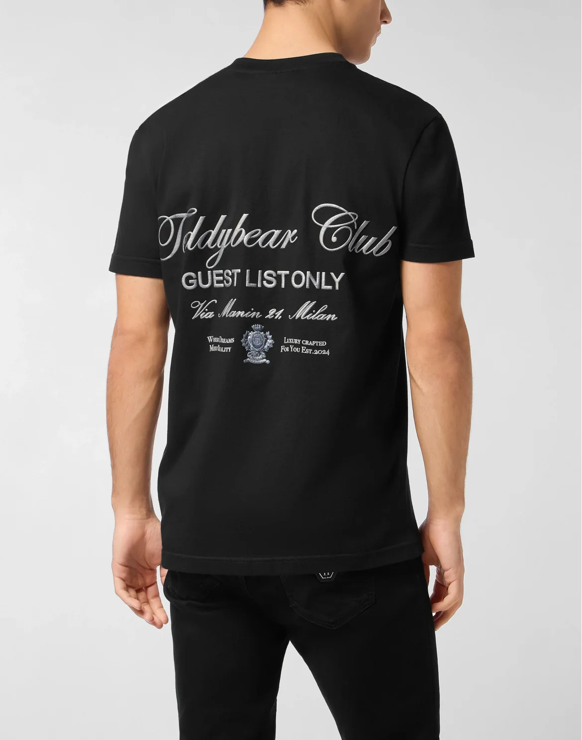 Round Neck T-Shirt Teddy Waiter, цвет: Черный