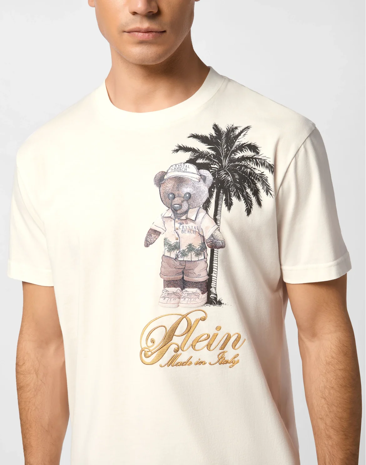 Round Neck T-Shirt Teddy Beach, цвет: Бежевый