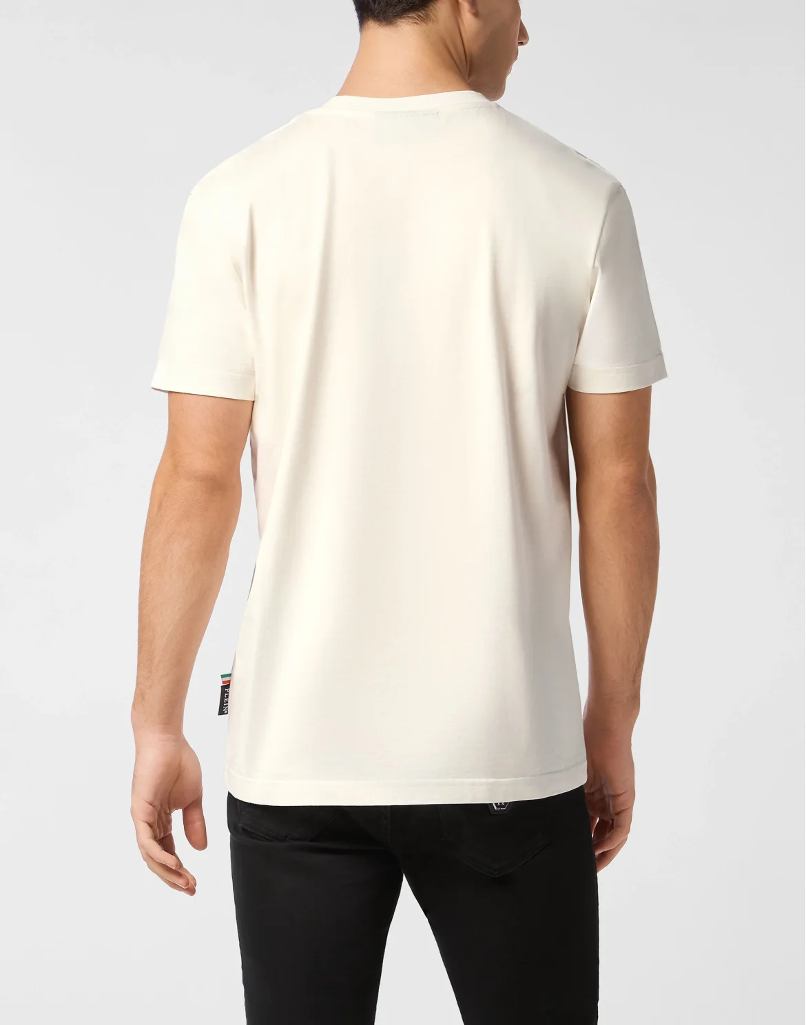 Round Neck T-Shirt Glass Skull, цвет: Бежевый