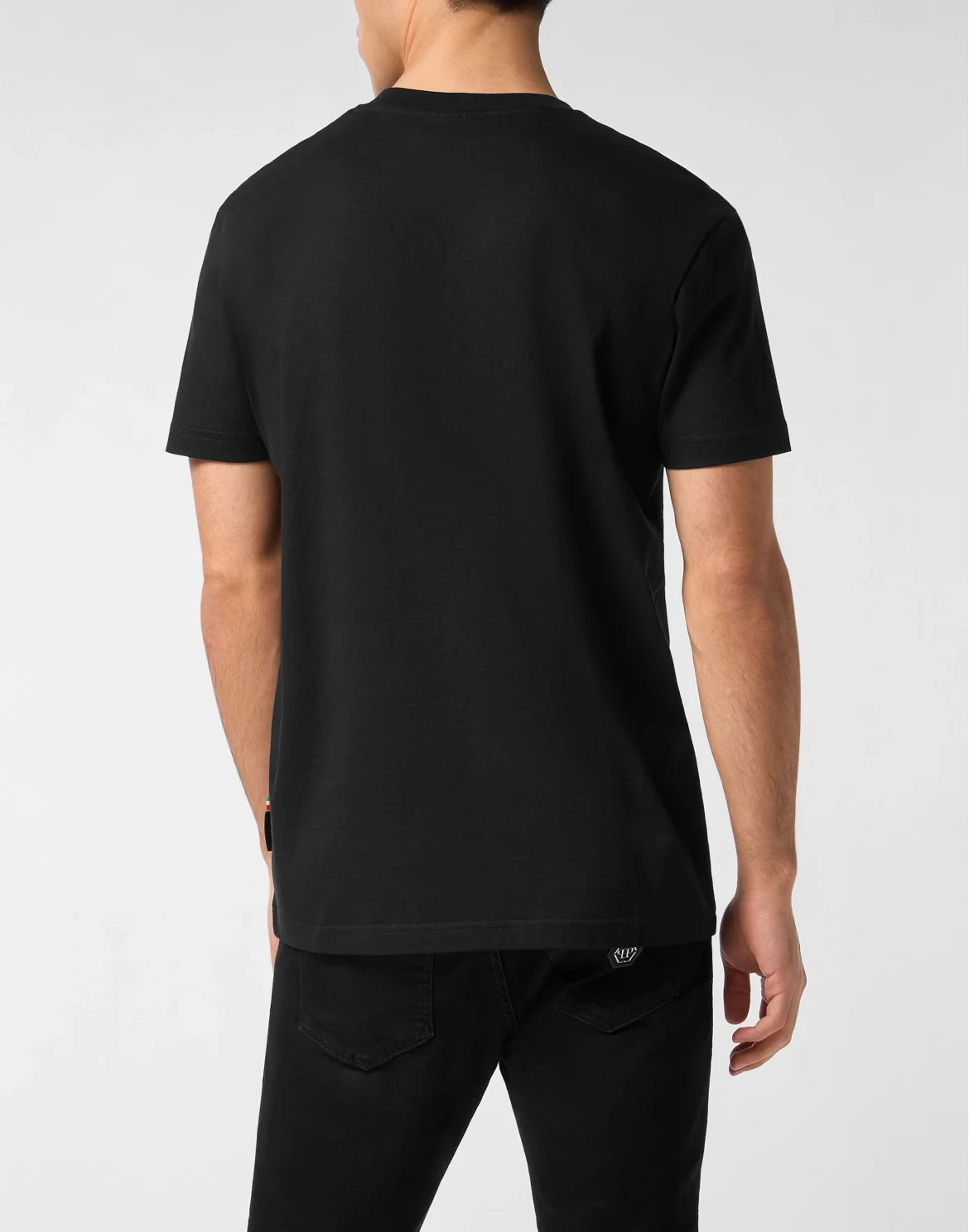 Round Neck T-Shirt Glass Skull, цвет: Черный