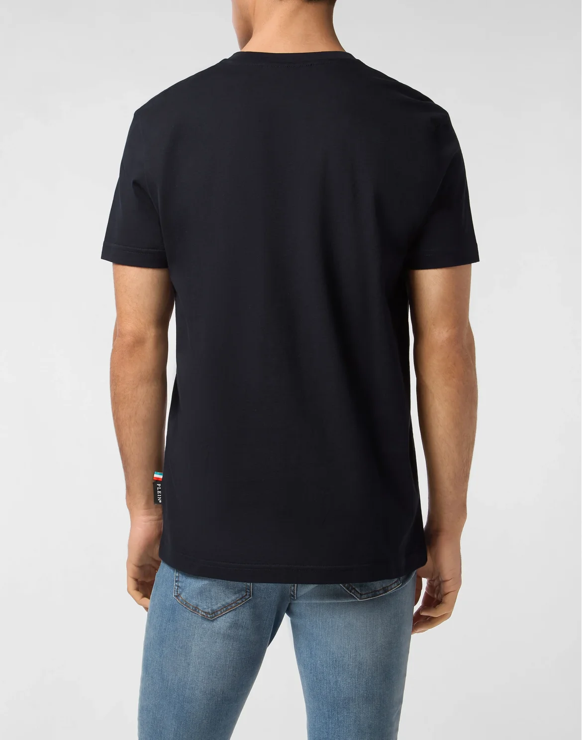 Round Neck T-Shirt Glass Skull, цвет: Синий