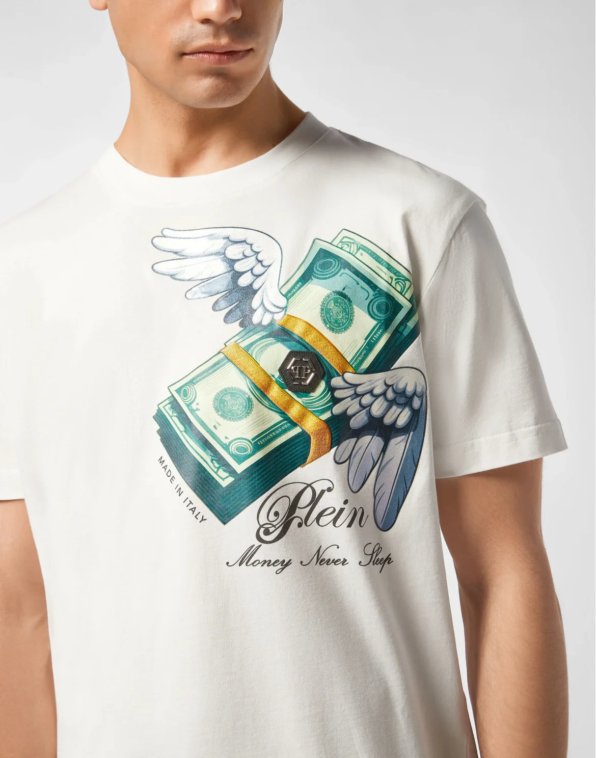 Round Neck T-Shirt Money, цвет: Бежевый