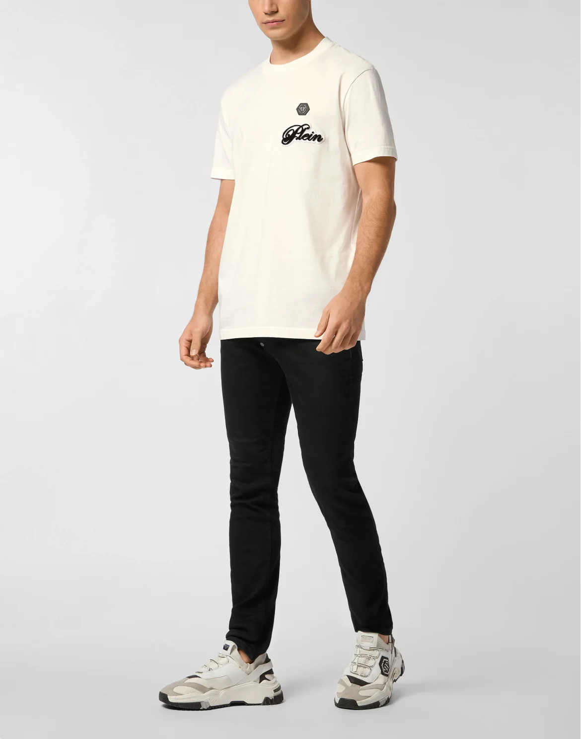 Round Neck T-Shirt Basic Signature, цвет: Бежевый