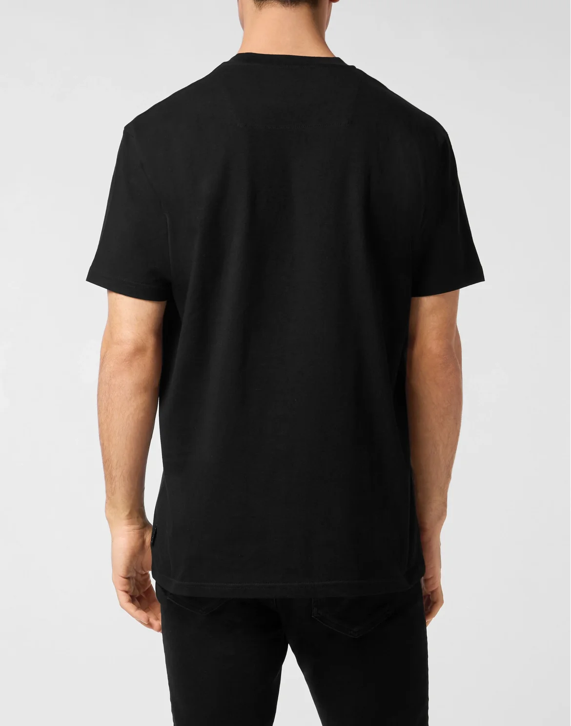 Round Neck T-Shirt Teddy Glass, цвет: Черный