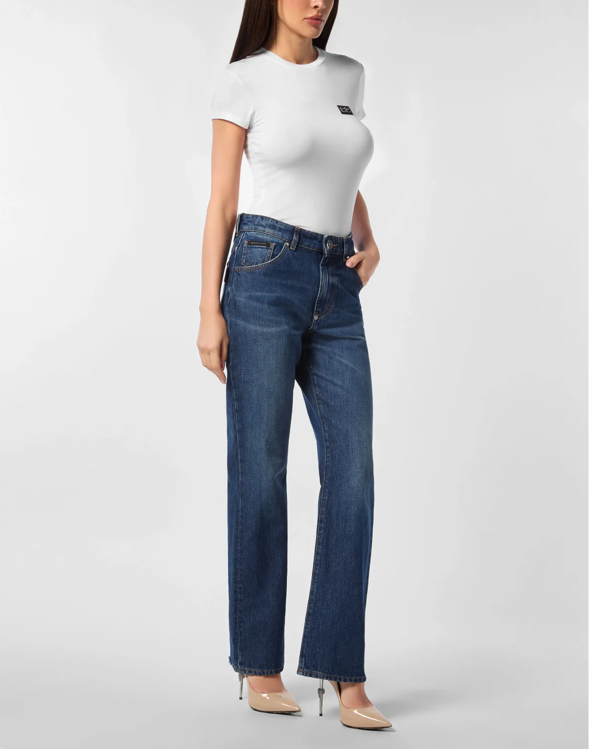 Straight Fit Jeans, цвет: Синий