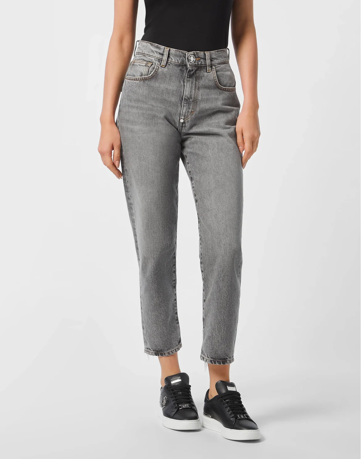 Mom Fit Jeans, цвет: Серый