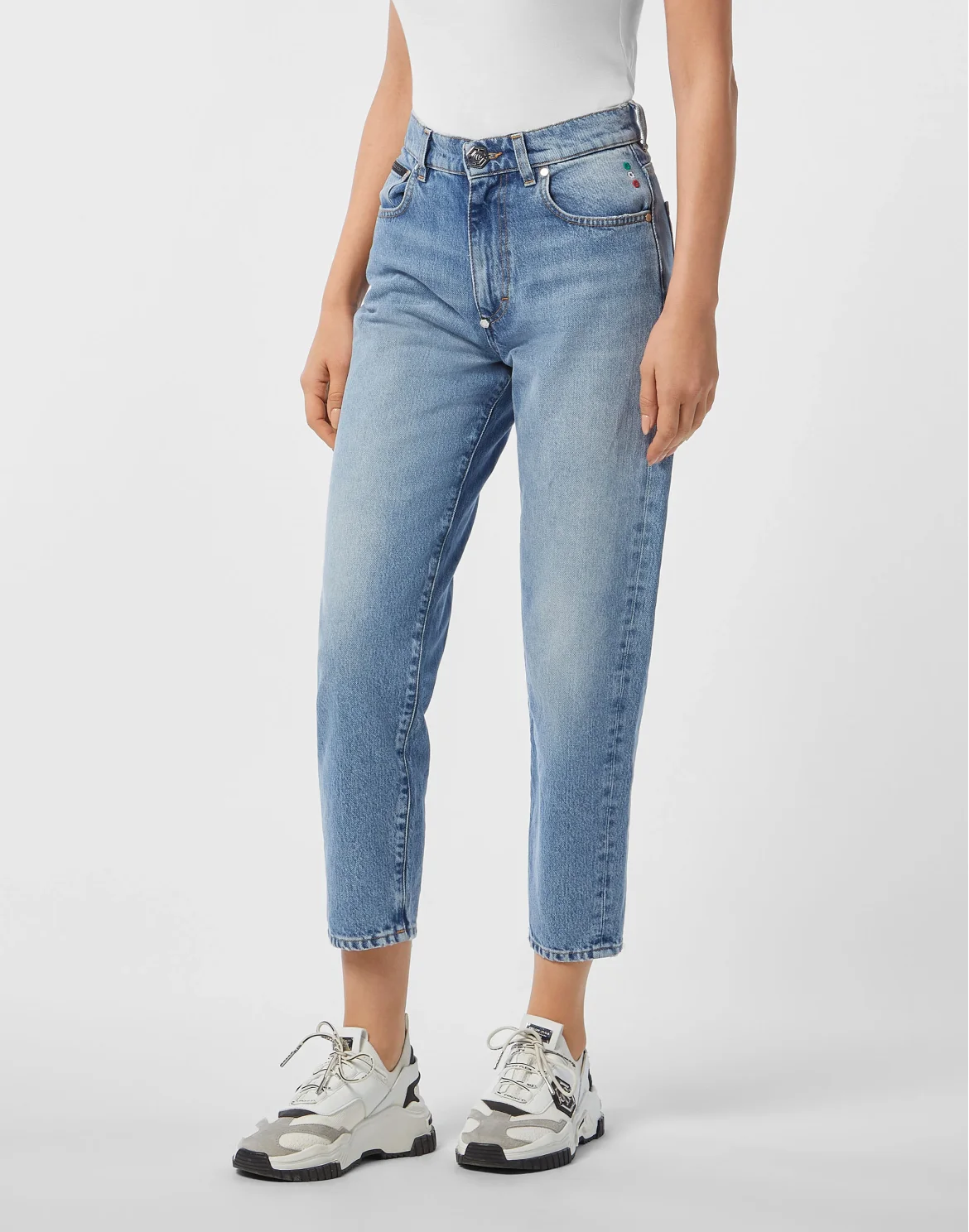 Mom Fit Jeans, цвет: Голубой