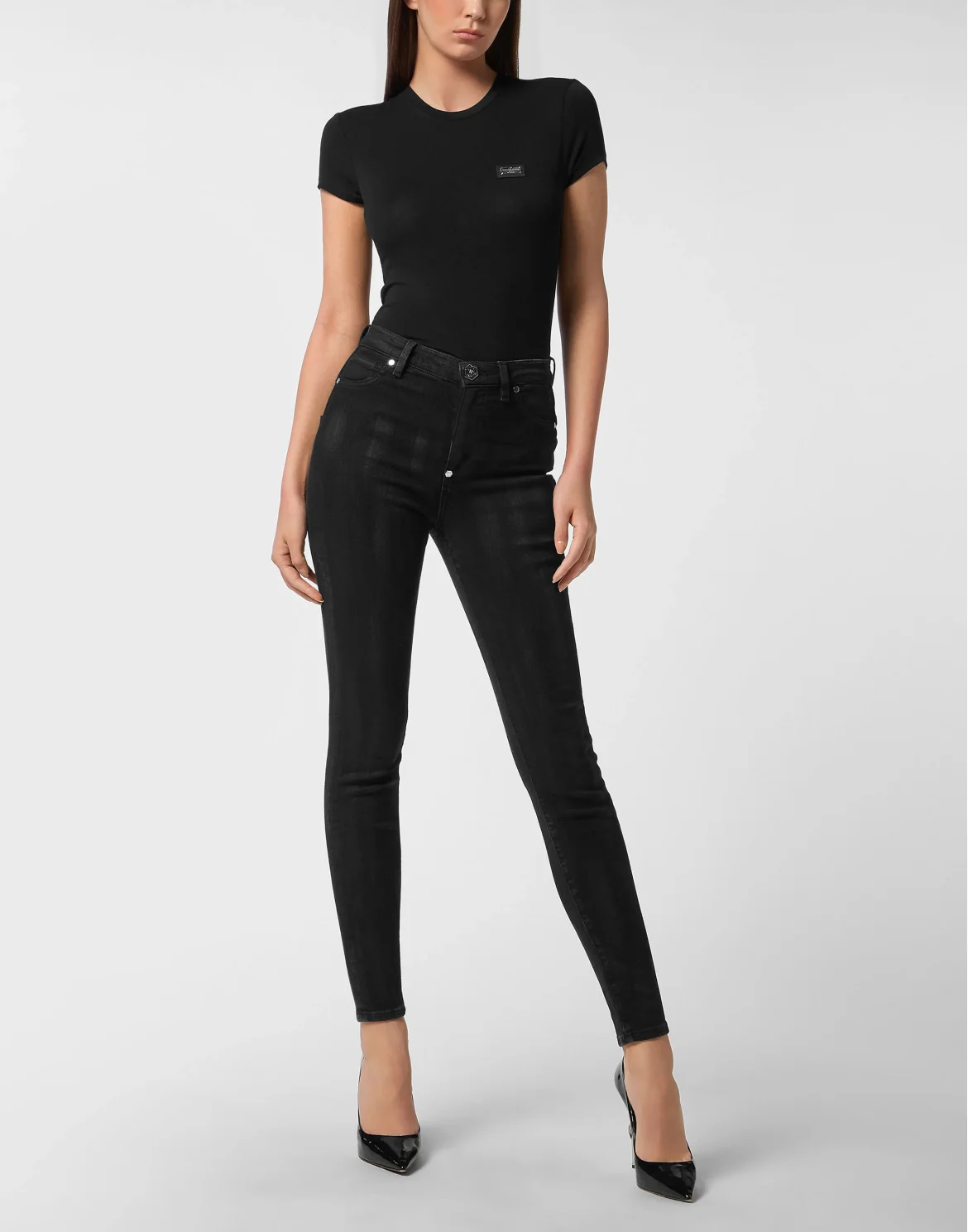 High Waist Jeggings, цвет: Черный