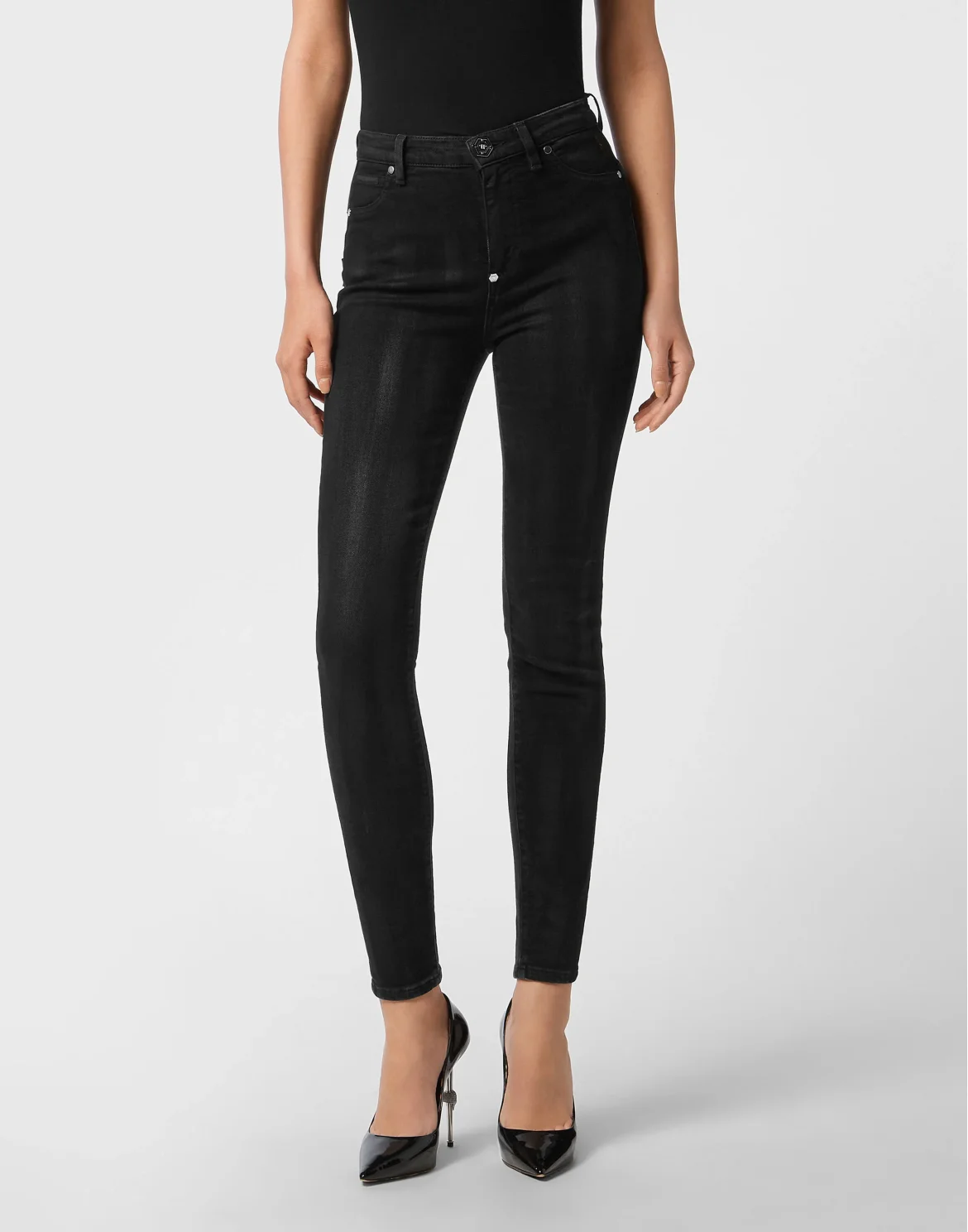 High Waist Jeggings, цвет: Черный