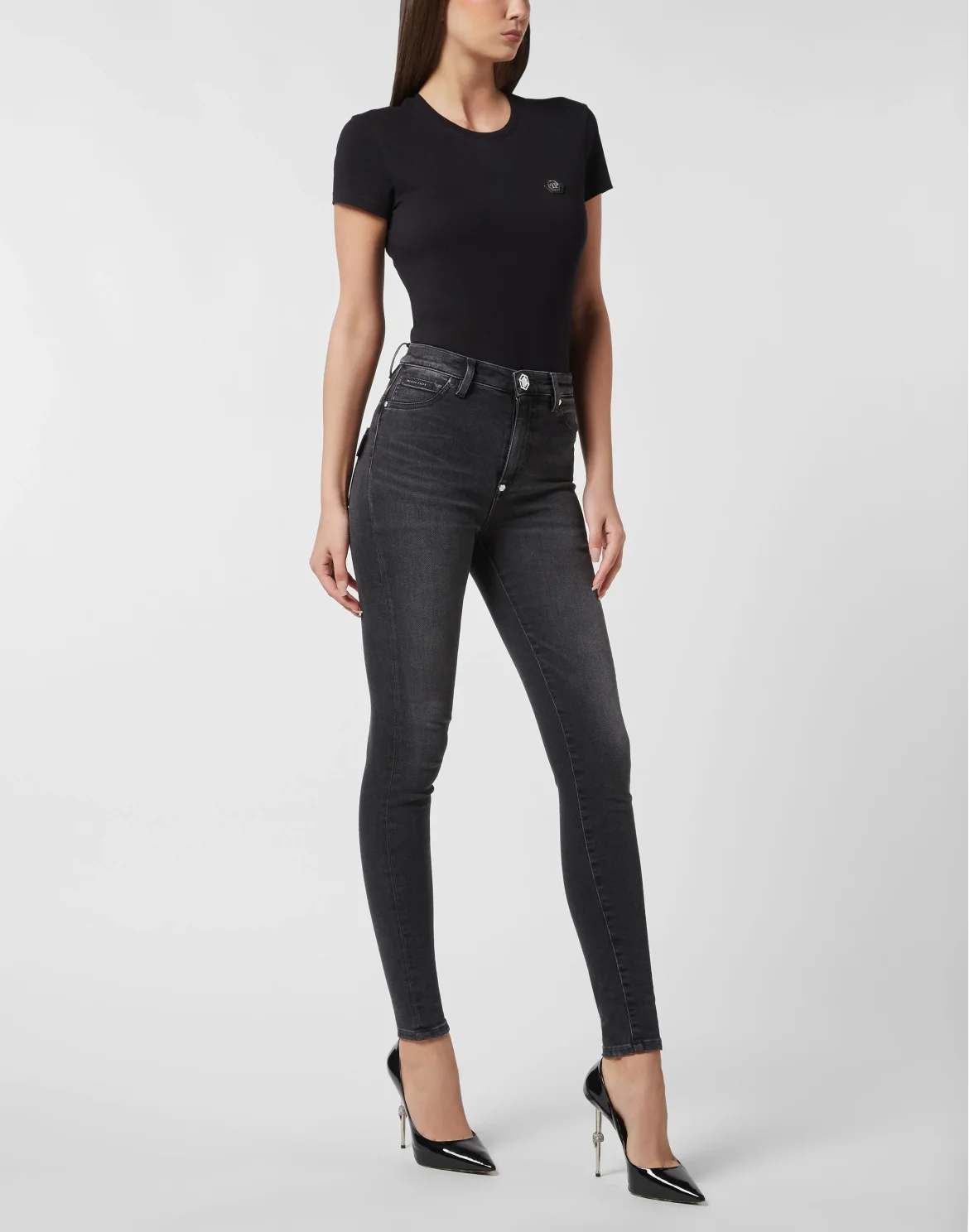 High Waist Jeggings, цвет: Черный