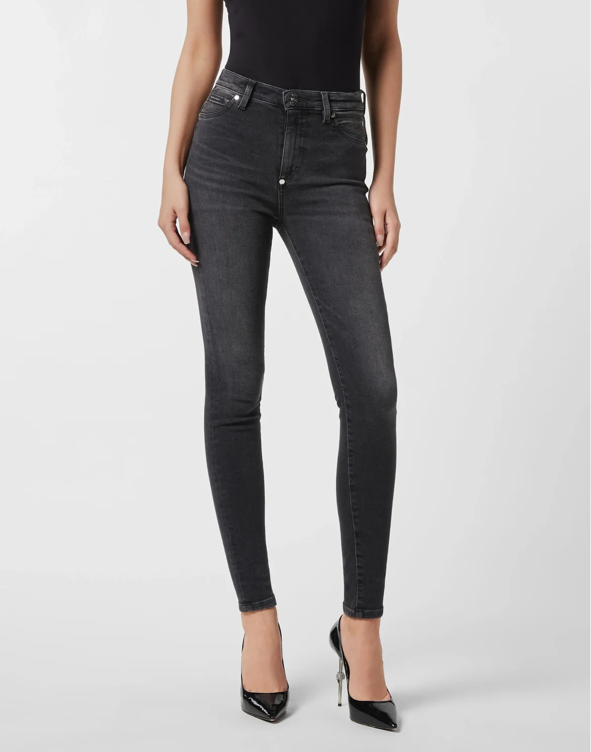 High Waist Jeggings, цвет: Черный