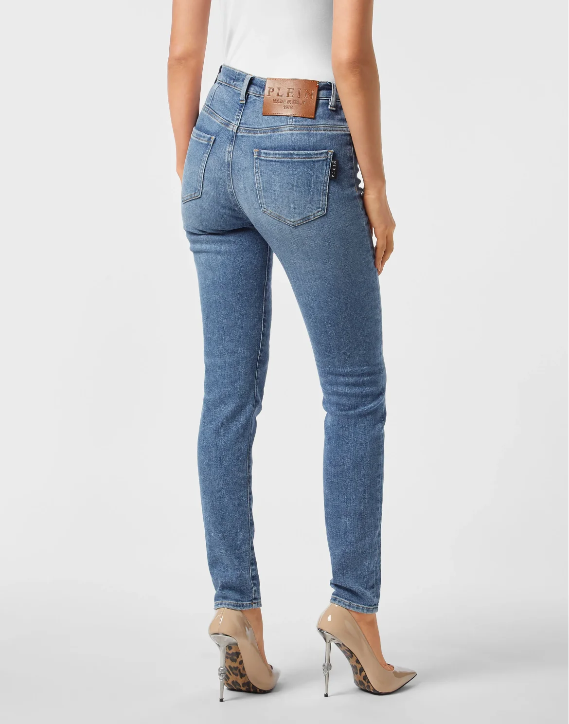 High Waist Jeggings, цвет: Голубой