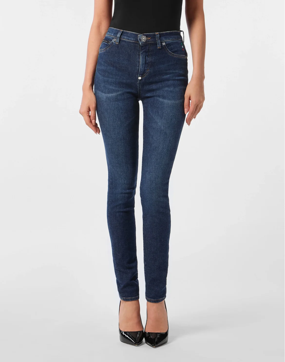 High Waist Jeggings, цвет: Синий
