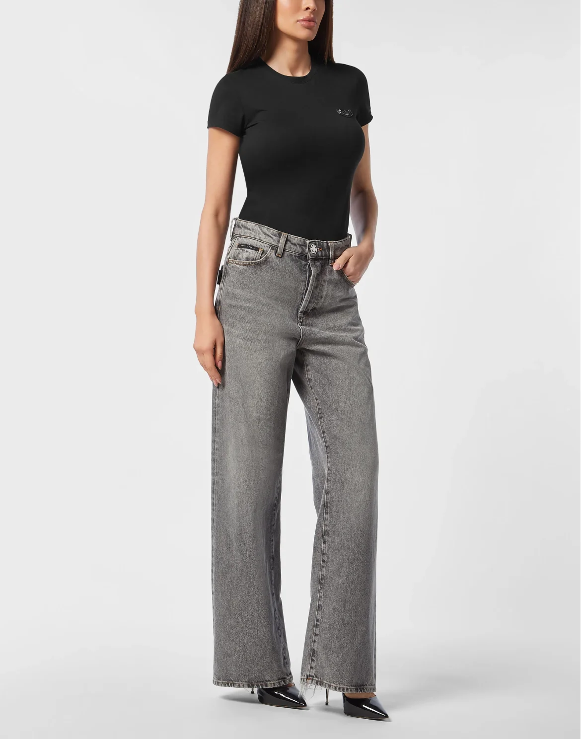 Skater Fit Jeans, цвет: Серый