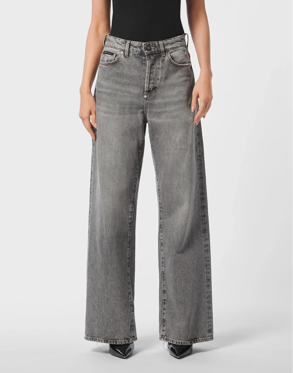 Skater Fit Jeans, цвет: Серый