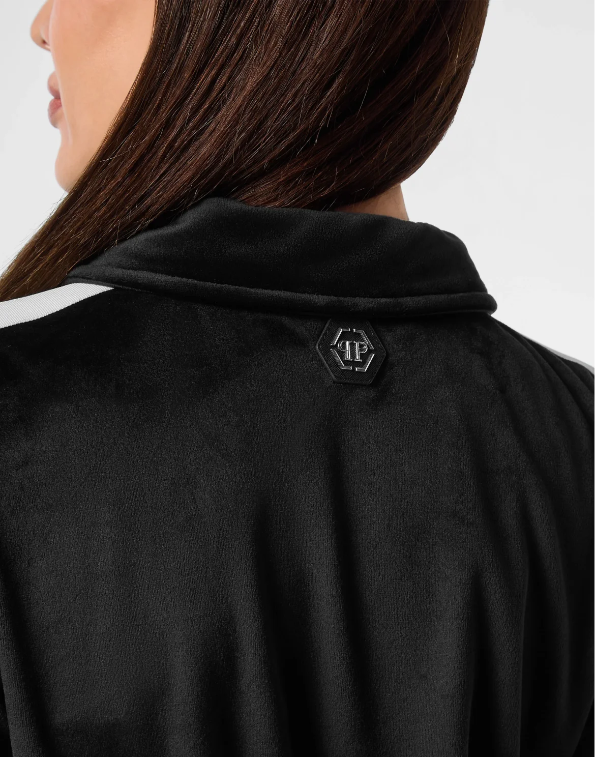 Chenille Tracksuit Jacket Signature, цвет: Черный