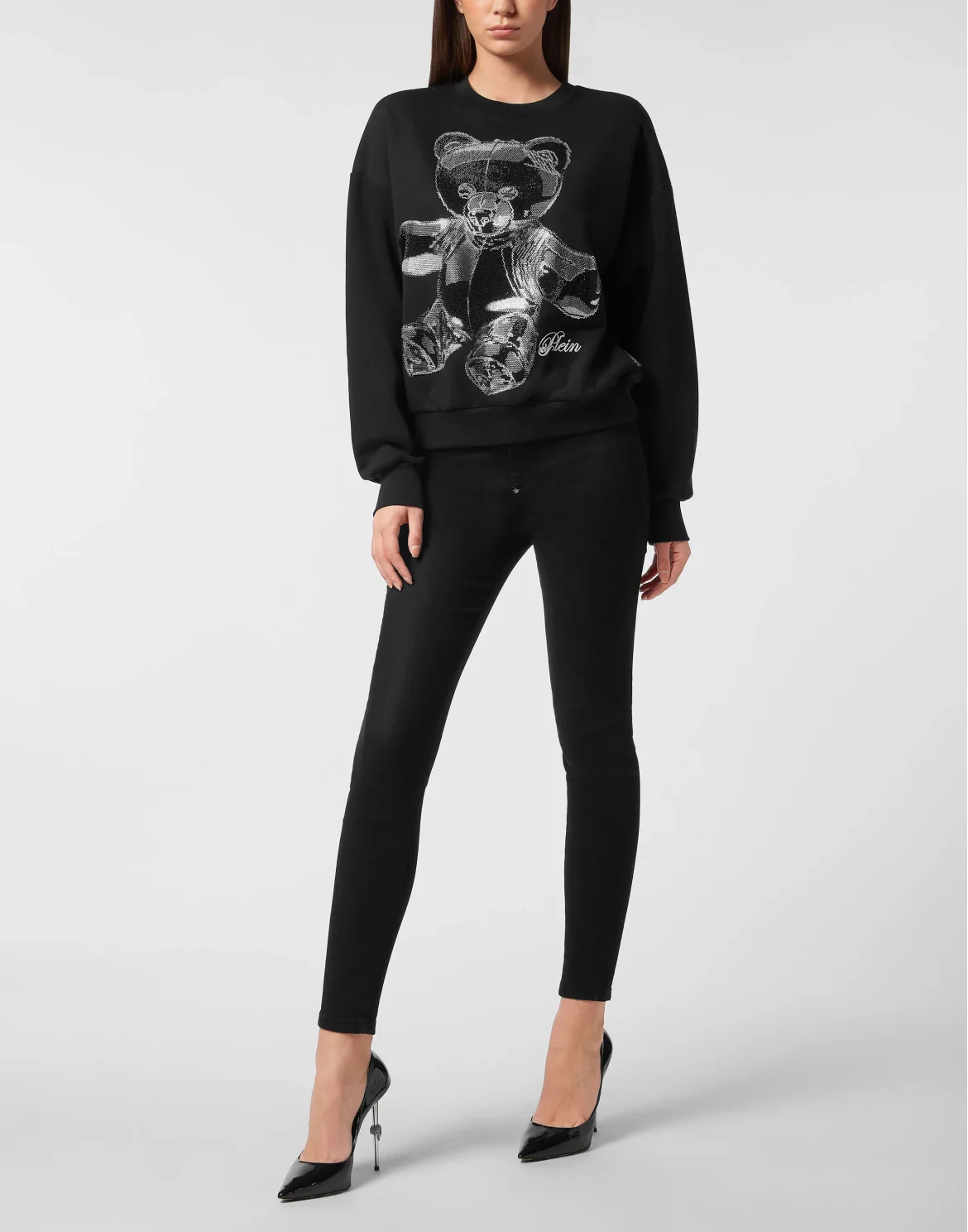Cotton New Port Beach Fit Sweatshirt Teddy Crystal, цвет: Черный