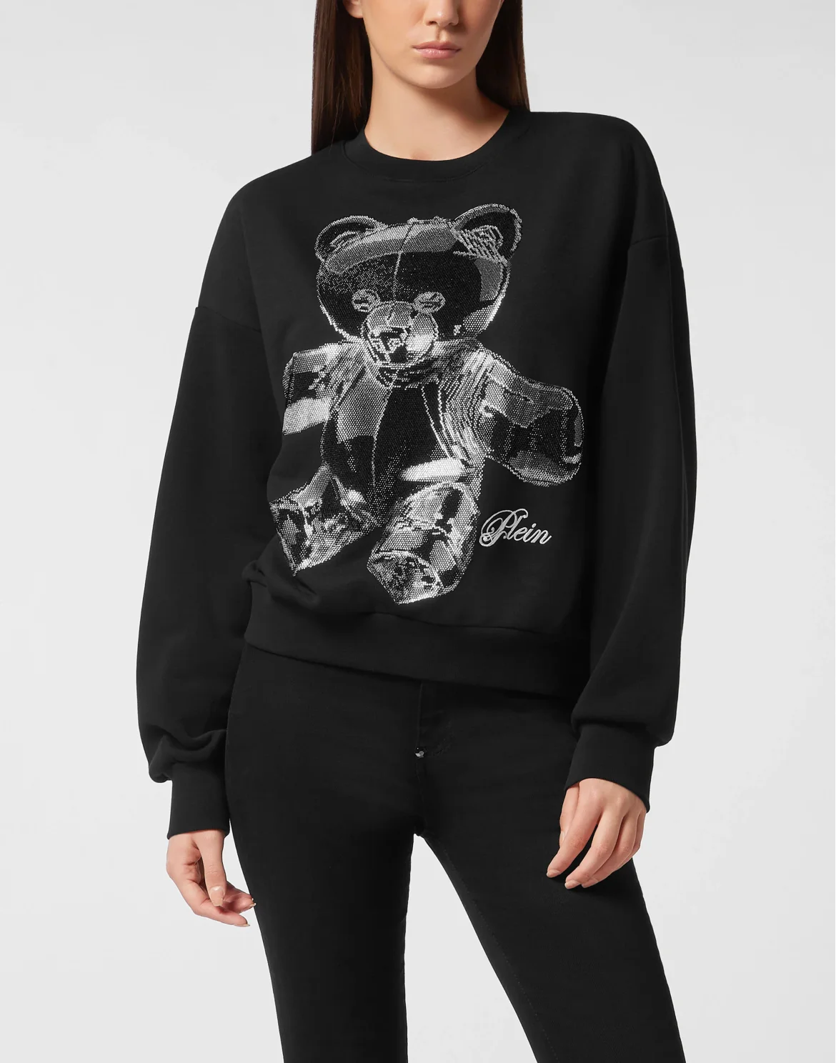 Cotton New Port Beach Fit Sweatshirt Teddy Crystal, цвет: Черный