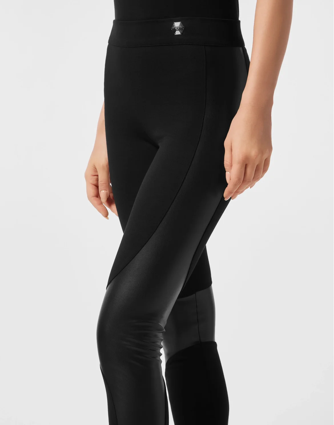 Faux Leather Leggings, цвет: Черный