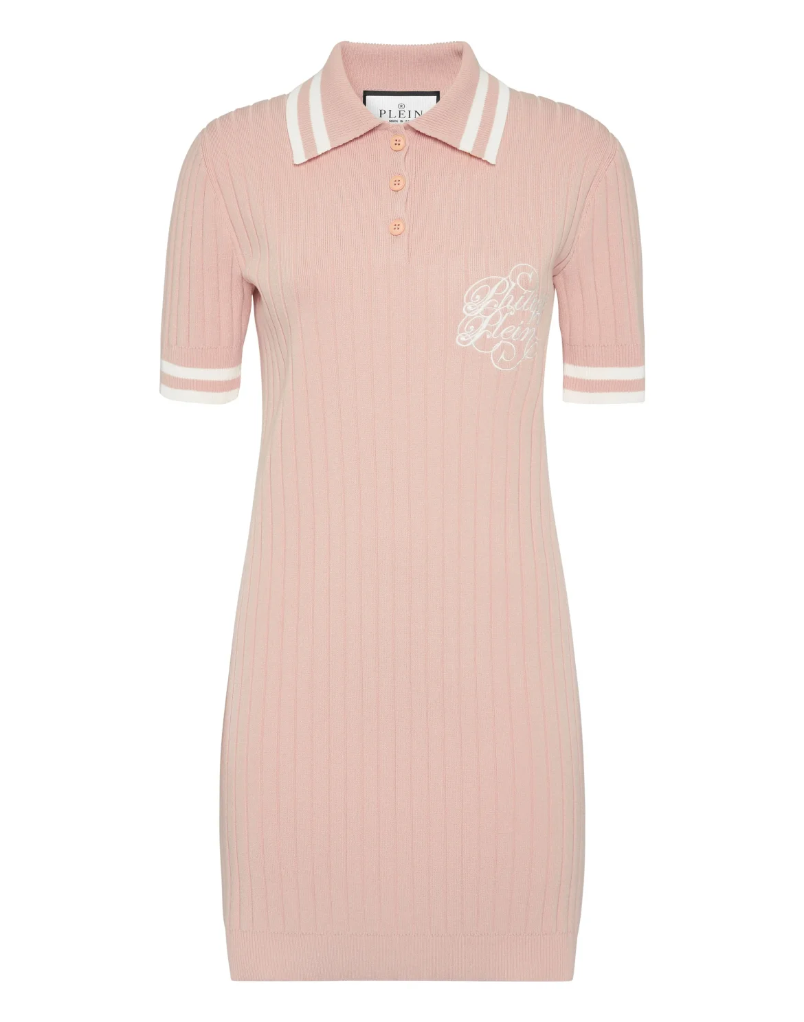 Knit Polo Dress, цвет: Розовый