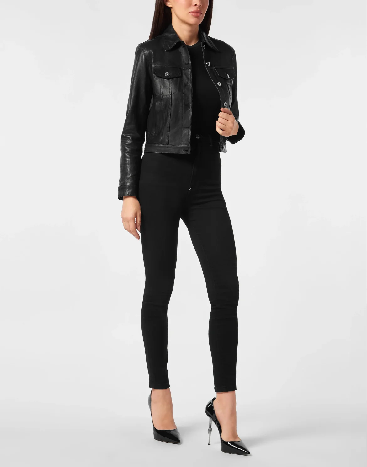 Vintage Leather Jacket Signature, цвет: Черный