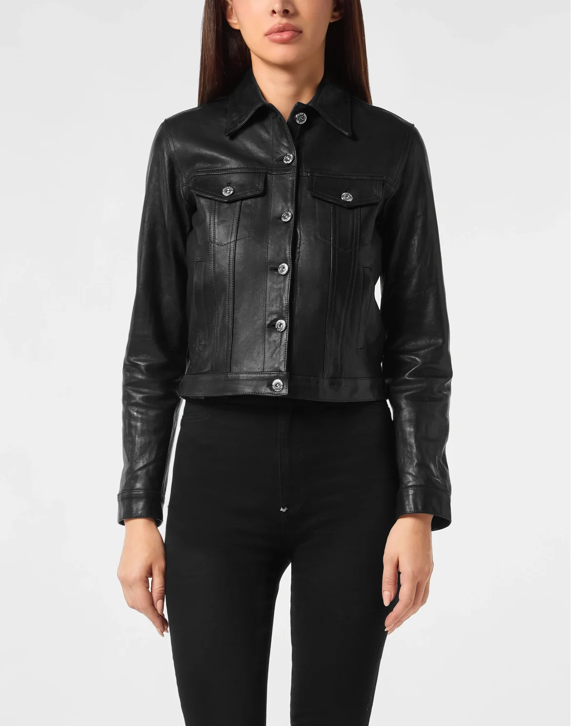 Vintage Leather Jacket Signature, цвет: Черный