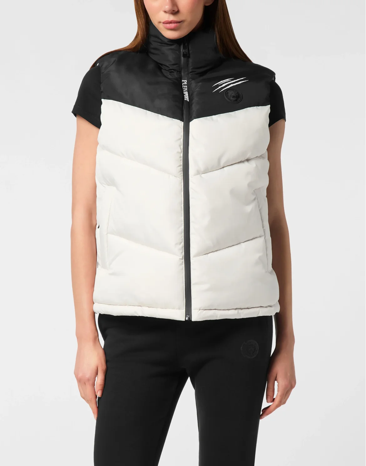 Puffer Jacket Vest, цвет: Бежевый