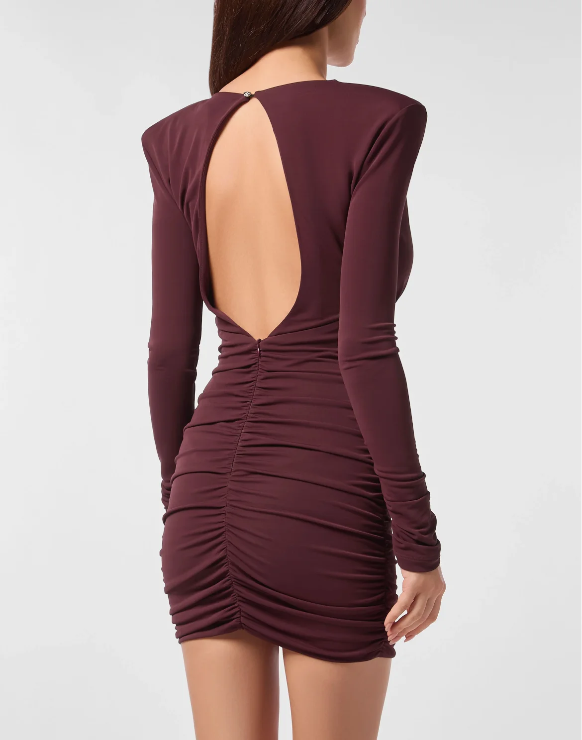 Long-Sleeved Mini Dress, цвет: Красный