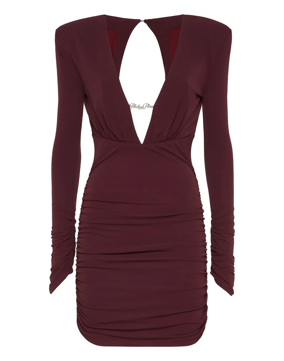 Long-Sleeved Mini Dress, цвет: Красный