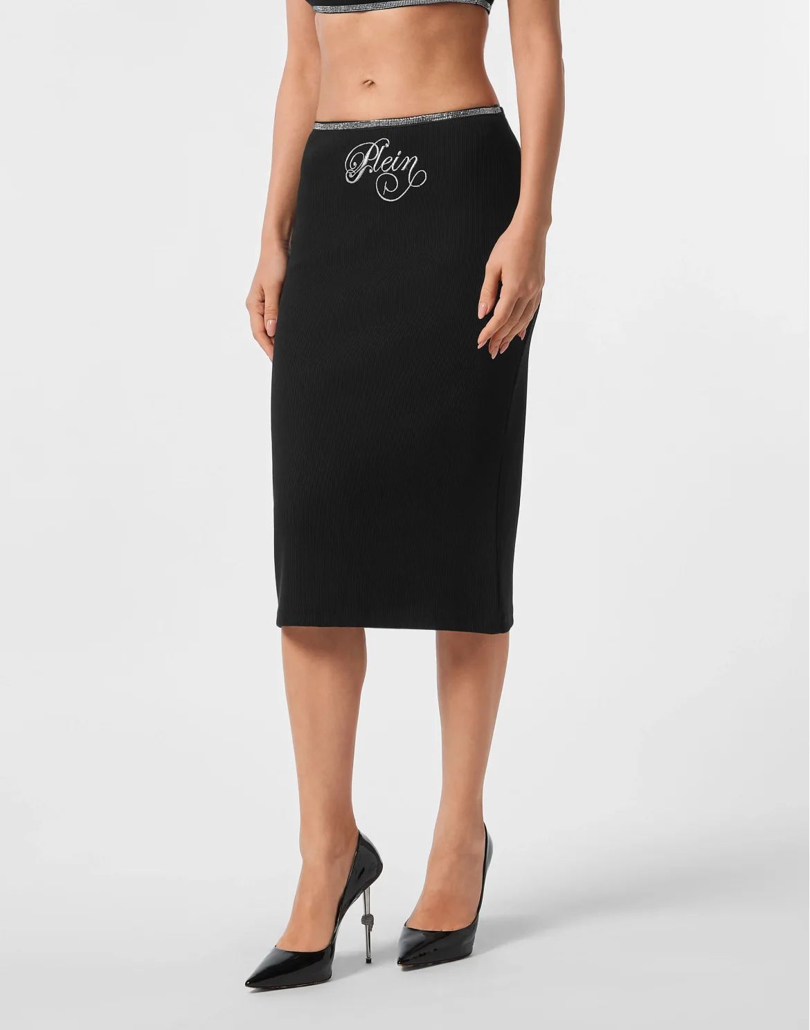Midi Skirt Elastic Signature, цвет: Черный