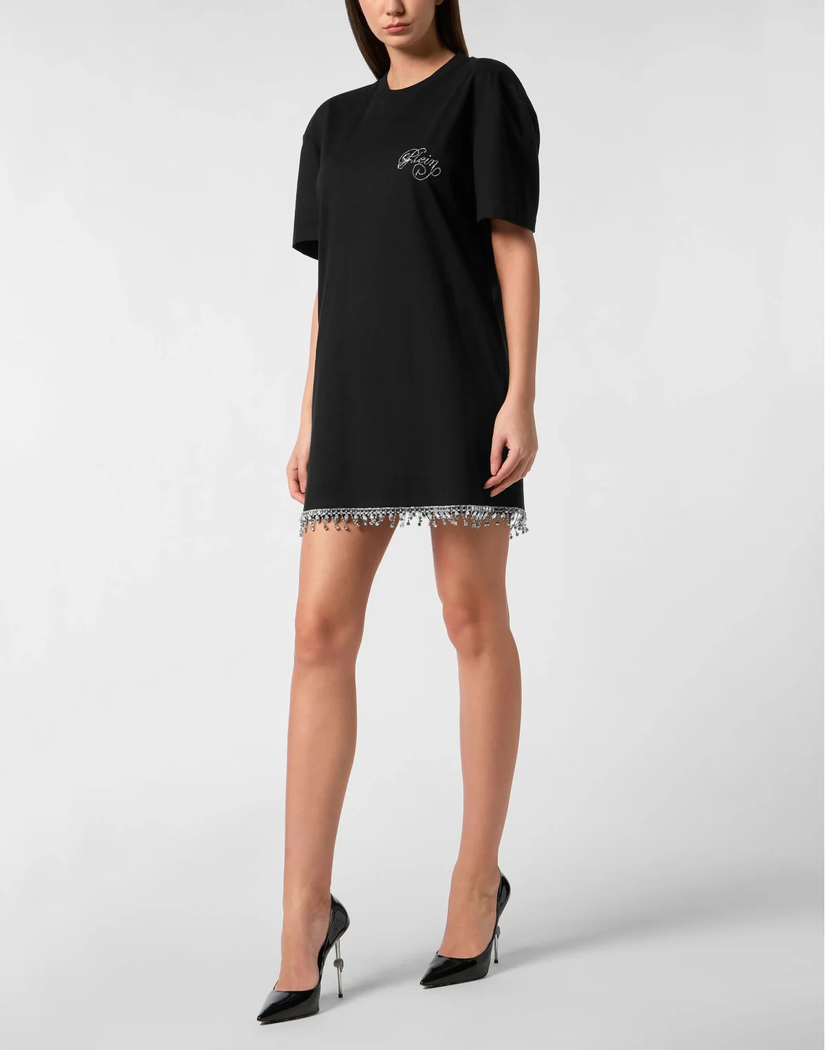 T-shirt Short Dress Signature, цвет: Черный